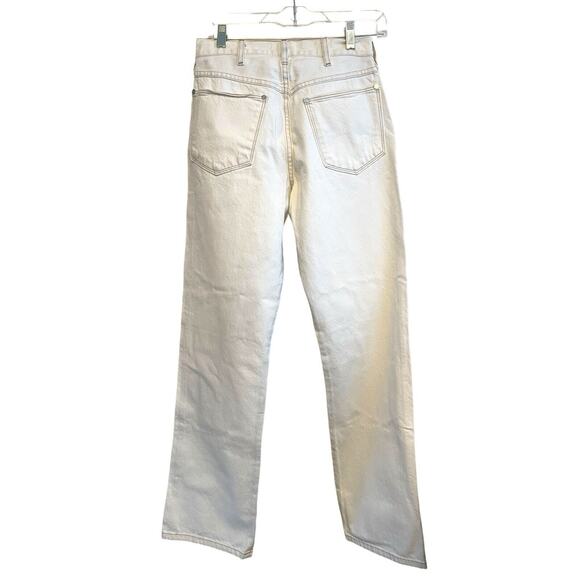 Frame Denim x Ilona Hamer High Straight Leg Jeans Women Size 26 Blanc Ivory NWT - Picture 3 of 8